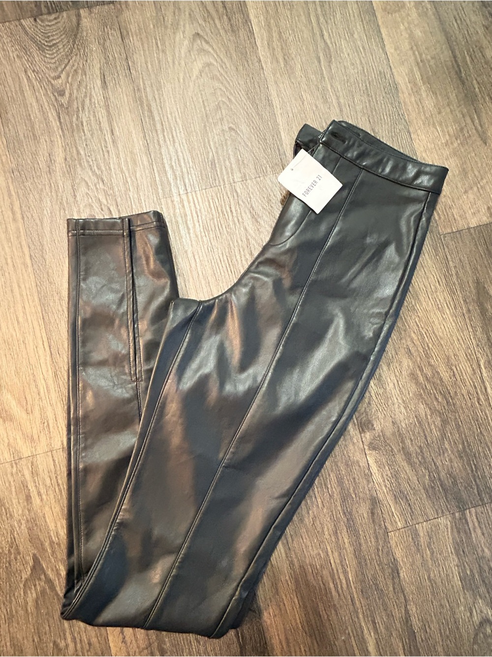 Forever 21 Black Faux Leather Leggings